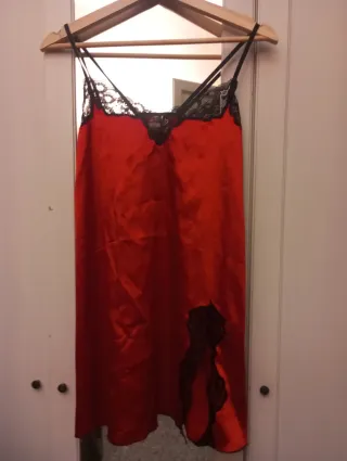 Vestido Nuevo, sin uso, Lencero Sexy Rojo y Negro