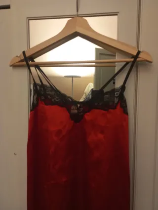 Vestido Nuevo, sin uso, Lencero Sexy Rojo y Negro