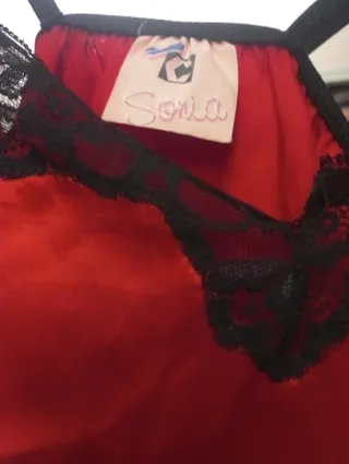 Vestido Nuevo, sin uso, Lencero Sexy Rojo y Negro