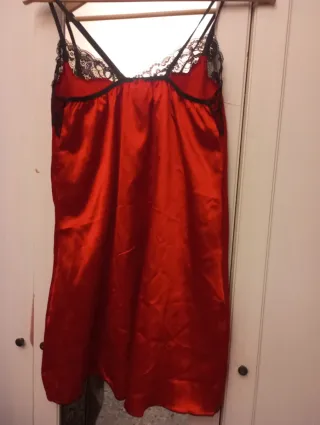 Vestido Nuevo, sin uso, Lencero Sexy Rojo y Negro