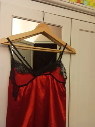 Vestido Nuevo, sin uso, Lencero Sexy Rojo y Negro