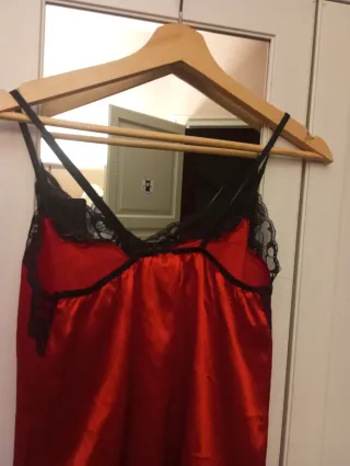 Vestido Nuevo, sin uso, Lencero Sexy Rojo y Negro