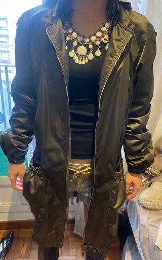 Parka Massimo Dutti Verde Oliva