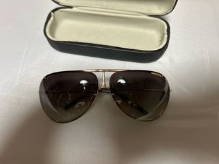 Gafas de Sol Carrera Aviador Marrón y Dorado