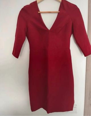 Vestido elegante Zara rojo