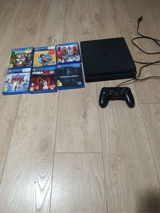 PS4 (PlayStation 4) + 6 Juegos + Mando