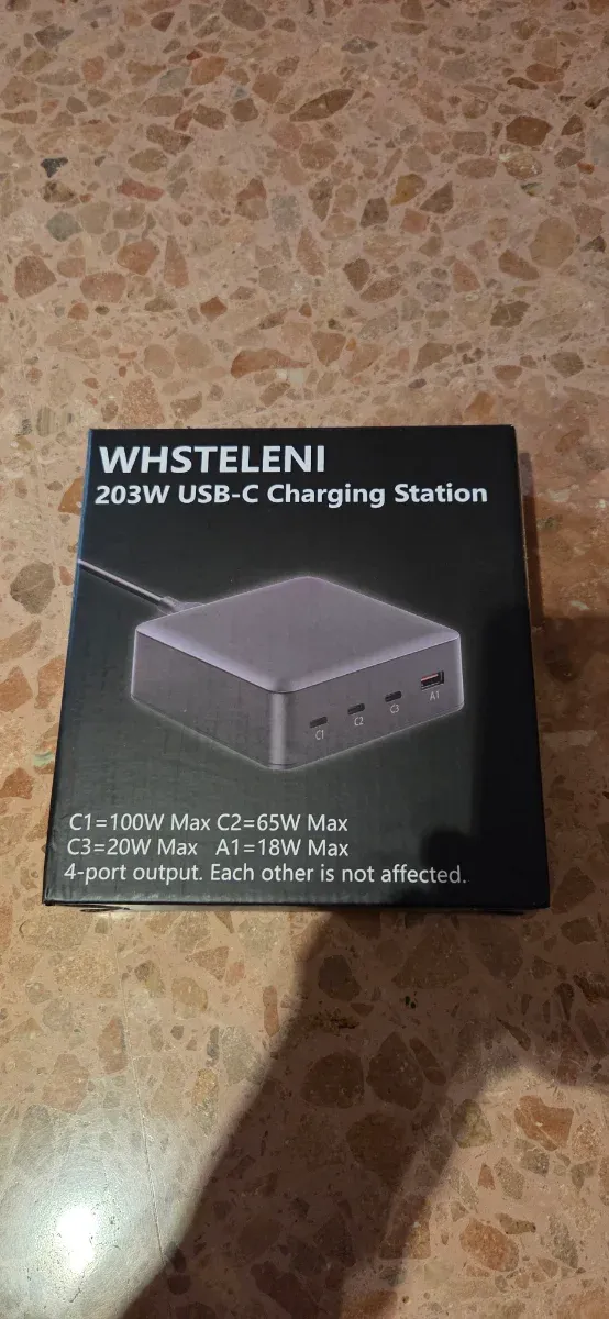 WHSTELENI 203W Estación Carga USB-C
