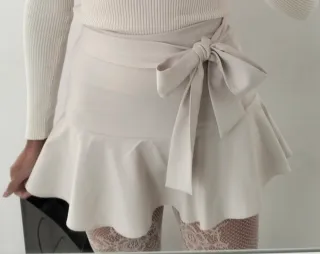 Falda pantalón Zara beige Talla S
