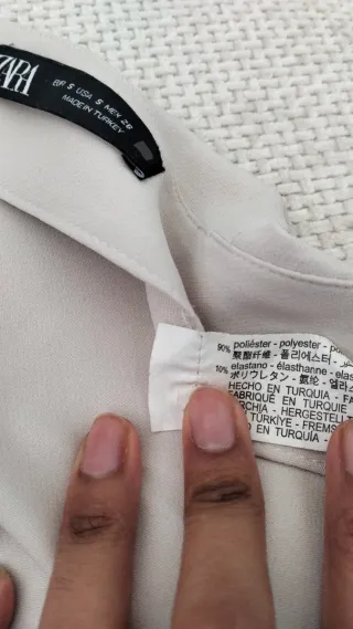 Falda pantalón Zara beige Talla S