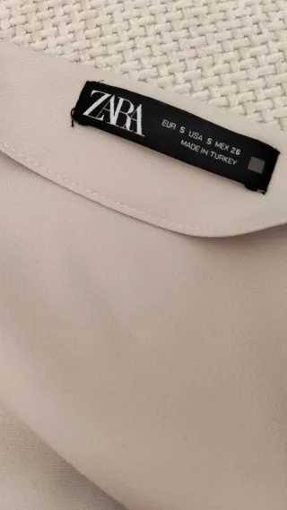 Falda pantalón Zara beige Talla S