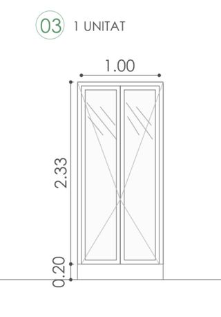 3 Ventanas madera estilo vintage