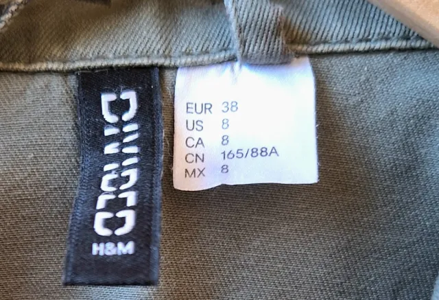 Sobrecamisa chaqueta  verde militar Talla M