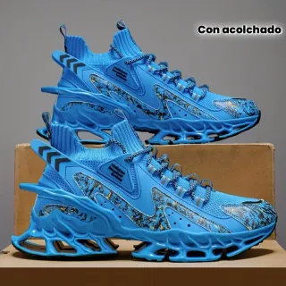 Zapatillas Ligeras Hombre Azul Multicolor