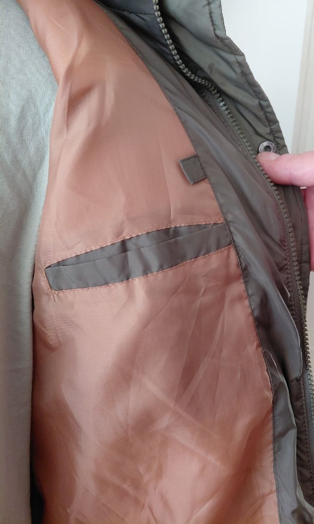 Parka acolchada verde