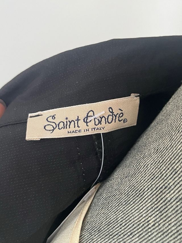 Trench donna nero e beige