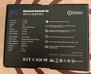 Intercomunicador Moto FreedConn FX Bluetooth