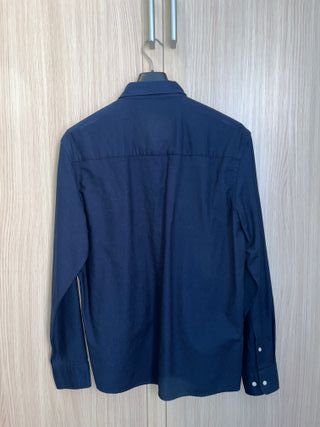 Camisa Azul Marino Zara Talla M