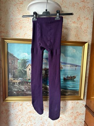 Collant viola taglia unica