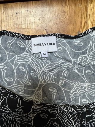 blusa Bimba y Lola Estampado Caras Talla M