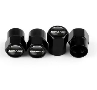 4 Tapones Válvula AMG Negro Mercedes-Benz