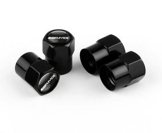 4 Tapones Válvula AMG Negro Mercedes-Benz