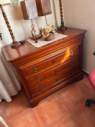 Cómoda madera cerezo macizo