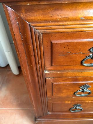 Cómoda madera cerezo macizo
