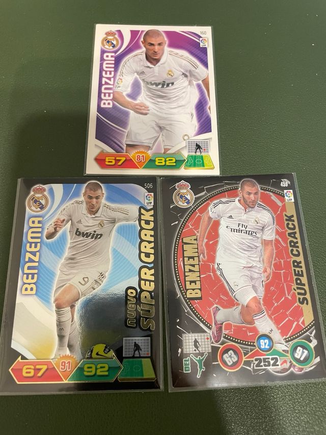 Lote 3 cromos Benzema Super Crack
