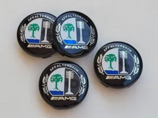 60mm Tapabujes Mercedes AMG Centro Ruedas Llantas 