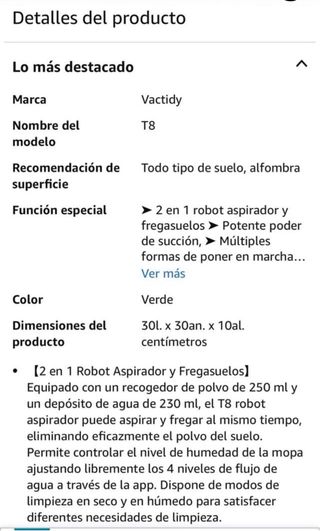 Robot aspirador tipo Mambo/Conga