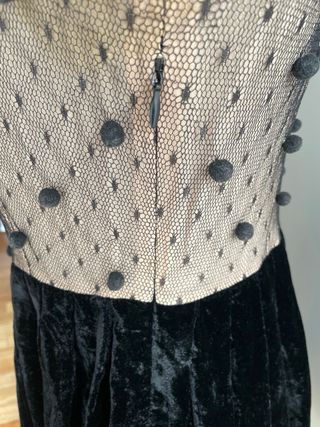 Vestido 10 % seda TBA to be adored negro