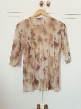 Blusa de manga 3/4 con encaje