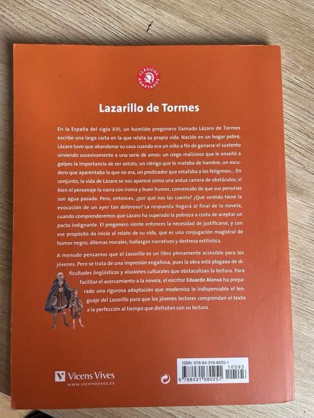 El Lazarillo De Tormes N/c (clasicos Adaptados)...