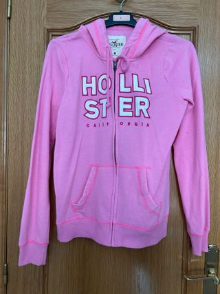Sudadera Hollister rosa talla M
