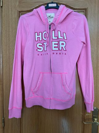 Sudadera Hollister rosa talla M