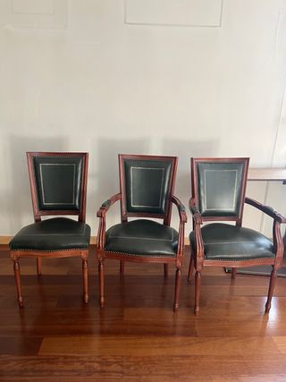 Conjunto de despacho madera y cristal