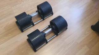 2 Mancuernas Ajustables Pesas Gimnasio 64kg total