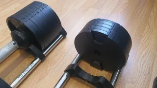 2 Mancuernas Ajustables Pesas Gimnasio 64kg total
