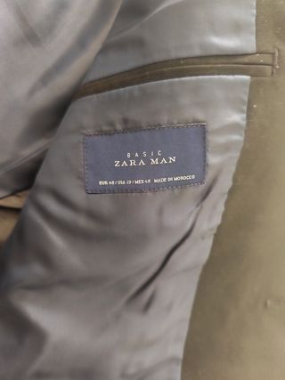 Traje de caballero Zara Negro