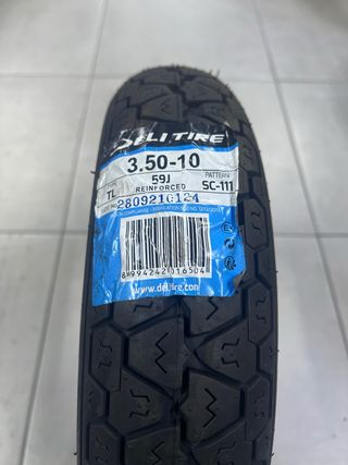 Neumático Delitire 3.50-10 59J Tubeless nuevo 