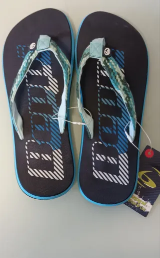 Chanclas Beppi Mujer Negras y Azules