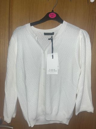 Blusa Tara Jarmon Blanca Talla XS