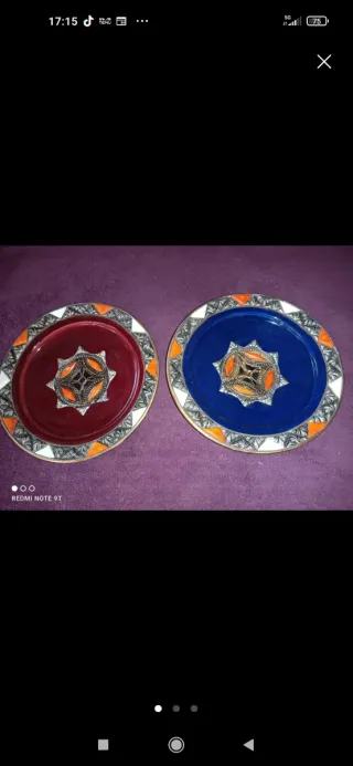 Piatti decorativi in ceramica (2 unità)
