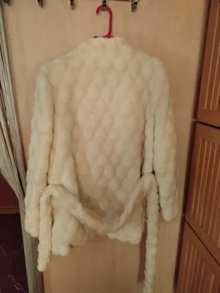 Chaquetón blanco talla única