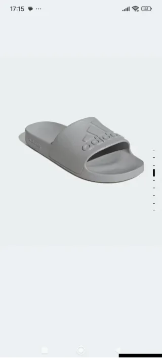 Chanclas Adidas grises