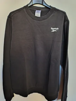 Felpa Reebok Uomo Nera Taglia S