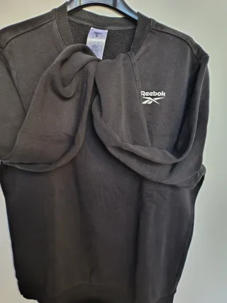 Felpa Reebok Uomo Nera Taglia S