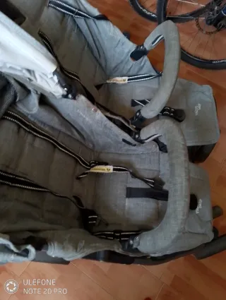 Carrito Doble Valco Baby Gris