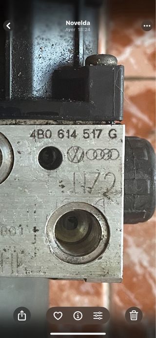 Módulo ABS Bosch Audi A6 C5 2004, 4B0 614 517B.