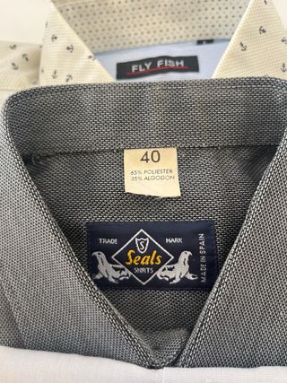 Lote 4 Camisas Grisby y Seals Talla L/40